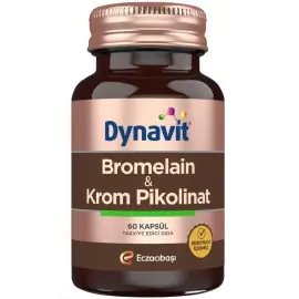 Dynavit Bromelain - Krom Pikolinat Takviye Edici Gıda 60 Kapsül - 1