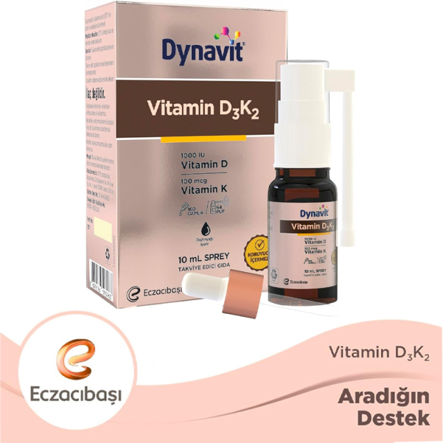 Dynavit D3 K2 - Takviye Edici Gıda 10ml - 2