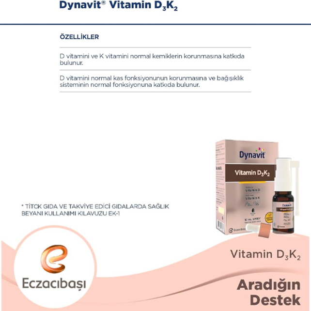 Dynavit D3 K2 - Takviye Edici Gıda 10ml - 3