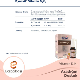 Dynavit D3 K2 - Takviye Edici Gıda 10ml - 4