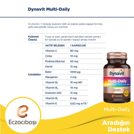 Dynavit Multi Daily - Takviye Edici Gıda 30 Kapsül - 3
