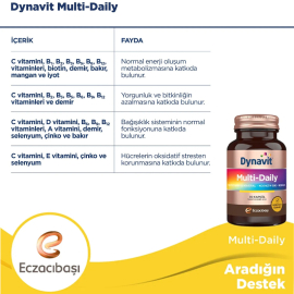 Dynavit Multi Daily - Takviye Edici Gıda 30 Kapsül - 5
