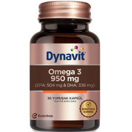 Dynavit Omega 3 Takviye Edici Gıda 950mg /30 Yumuşak Kapsül - Dynavit