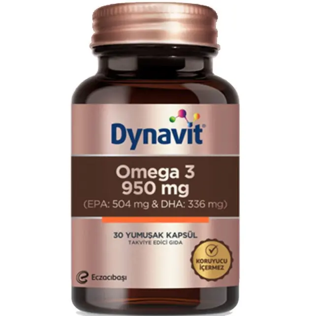 Dynavit Omega 3 Takviye Edici Gıda 950mg /30 Yumuşak Kapsül - 1
