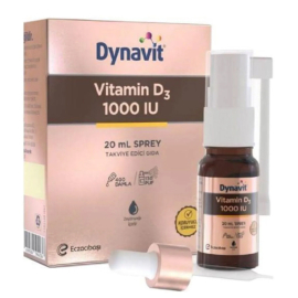 Dynavit Vitamin D3 1000 IU - Takviye Edici Gıda Sprey 20ml - Dynavit