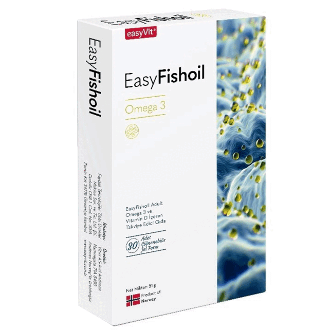 EasyFishoil Omega 3 Takviye Edici Gıda 30 Adet EasyFishoil Omega 3 Takviye Edici Gıda 30 Adet