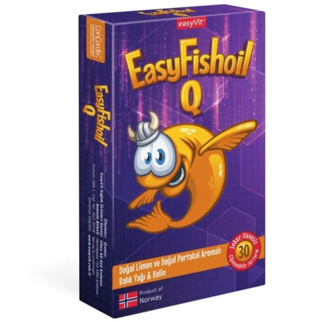 Easyfishoil Q Kids Çocuklar için Takviye Edici Gıda 30 Tablet - 1