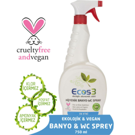 Ecos3 Hijyenik Banyo WC Temizleyici Sprey 750ml - Ecos3