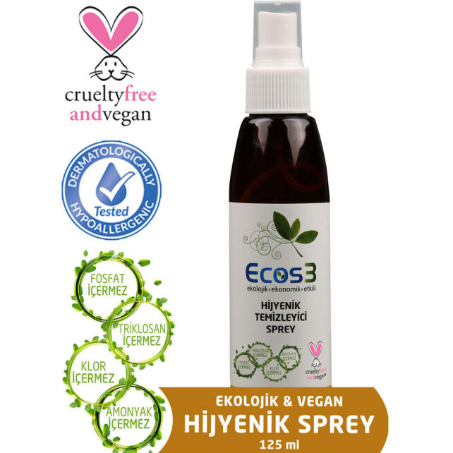 Ecos3 Hijyenik Temizleyici Sprey 125ml - 1