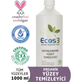Ecos3 Hipoalerjenik Yüzey Temizleyici 1000ml - Ecos3