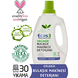 Ecos3 Organik Bulaşık Makinesi Deterjanı 750ml - 30 Yıkama - Ecos3