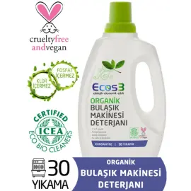 Ecos3 Organik Bulaşık Makinesi Deterjanı 750ml - 30 Yıkama - Ecos3
