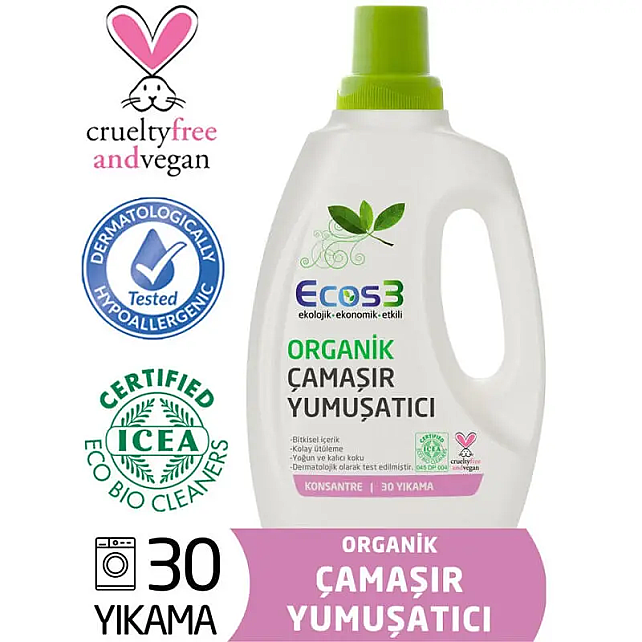 Ecos3 Organik Çamaşır Yumuşatıcı - 30 Yıkama