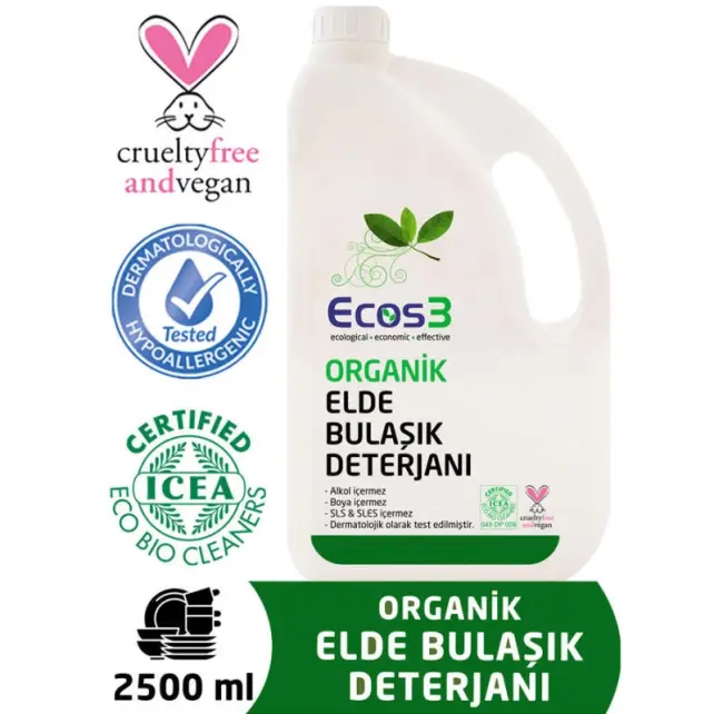 Ecos3 Organik Elde Bulaşık Deterjanı 2500ml - 1