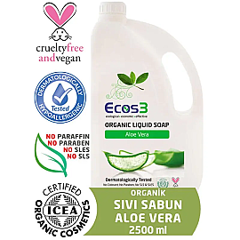 Ecos3 Organik Sıvı Sabun - Aloe Vera 2500ml - Ecos3