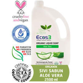 Ecos3 Organik Sıvı Sabun - Aloe Vera 2500ml - Ecos3