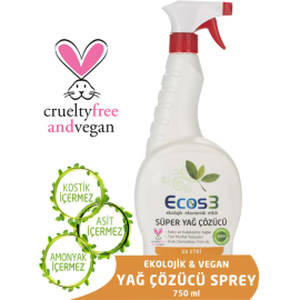 Ecos3 Süper Yağ Çözücü Sprey 750ml - Ecos3