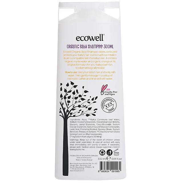 Ecowell Bebek Şampuanı 300ml - 3