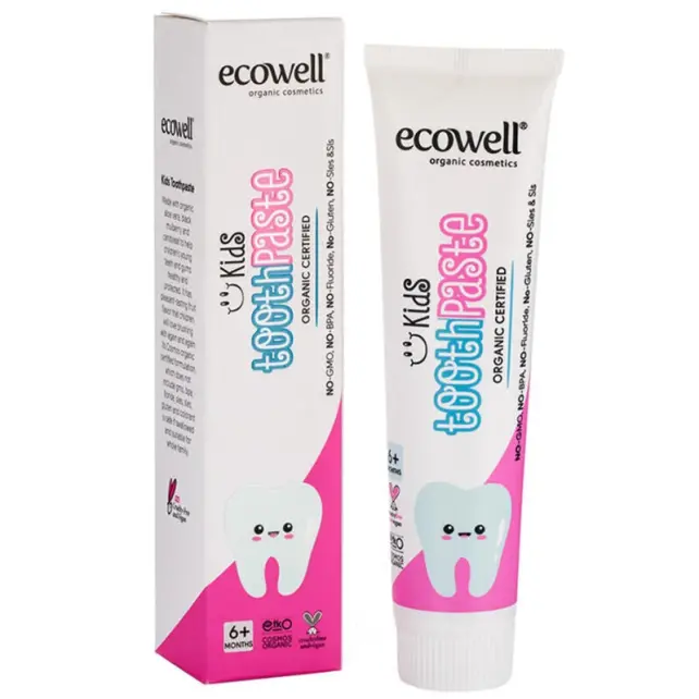 Ecowell Kids Çocuk Diş Macunu 6+ 75gr - 1