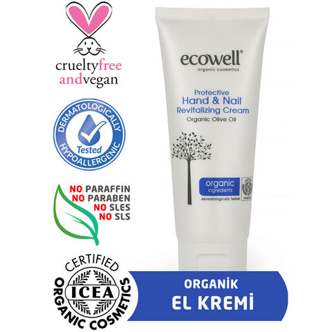 Ecowell Organik El ve Tırnak Bakım Kremi 100ml Ecowell Organik El ve Tırnak Bakım Kremi 100ml