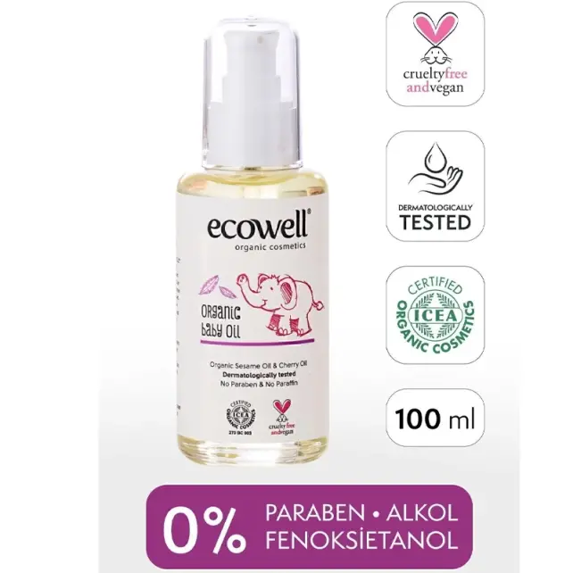 Ecowell Organik Bebek Yağı 100ml - 2