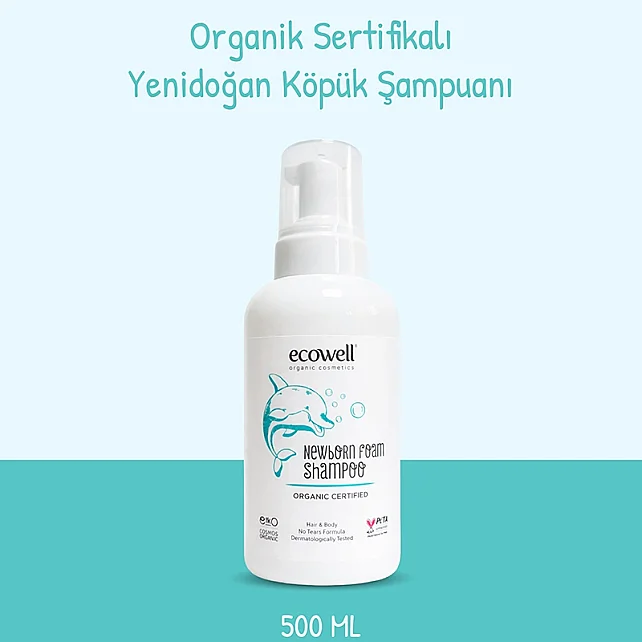 Ecowell Yeni Doğan Köpük Şampuan 500ml - 2