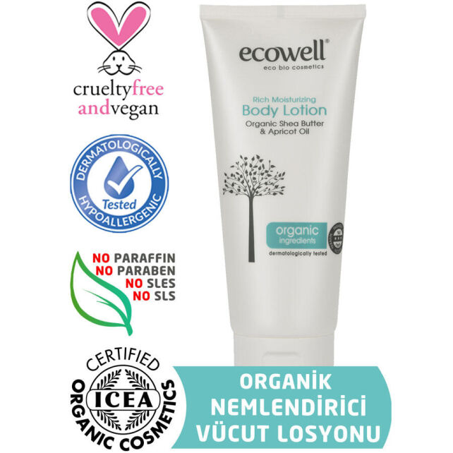 Ecowell Yoğun Nemlendirici Vücut Kremi 200ml Ecowell Yoğun Nemlendirici Vücut Kremi 200ml