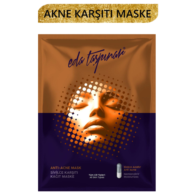 Eda Taşpınar Anti Acne Mask - Sivilce Karşıtı Kağıt Maske 25ml - 4