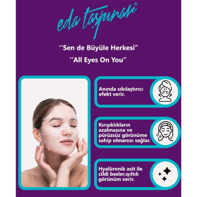 Eda Taşpınar Anti Aging Mask - Yaşlanma Karşıtı Kağıt Maske 25ml - 3