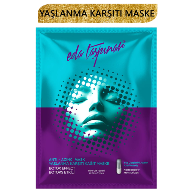 Eda Taşpınar Anti Aging Mask - Yaşlanma Karşıtı Kağıt Maske 25ml - 4