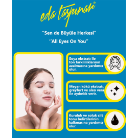 Eda Taşpınar Brightening Mask - Aydınlatıcı Etkili Kağıt Maske 25ml - 3