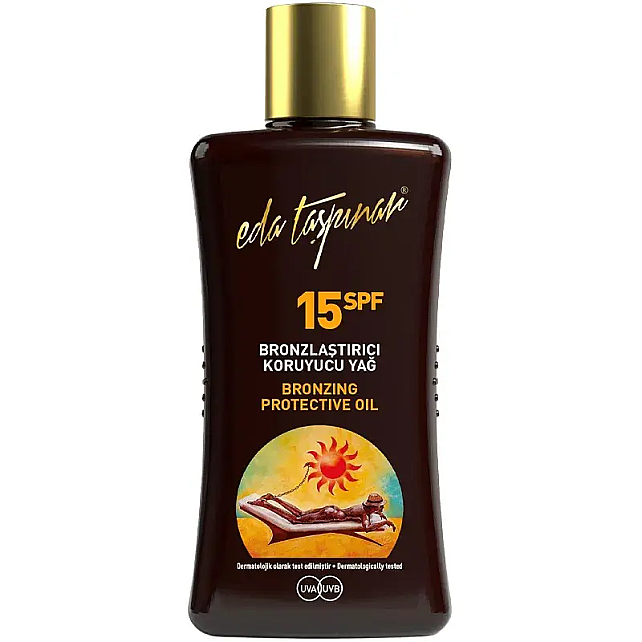 Eda Taşpınar Bronzing Protective Oil SPF 15 - Bronzlaştırıcı Güneş Yağı 200ml - 1