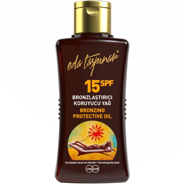 Eda Taşpınar Bronzing Protective Oil SPF 15 - Bronzlaştırıcı Güneş Yağı 50ml - 1