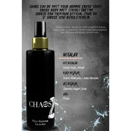 Eda Taşpınar Chaos Man - Erkek Vücut Spreyi 200ml - 3