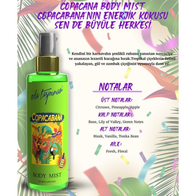 Eda Taşpınar Copacabana Body Mist - Vücut Spreyi 200ml - 3