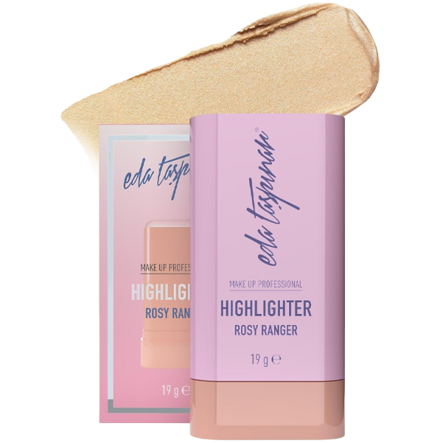 Eda Taşpınar Cream Highlighter - Krem Stick Aydınlatıcı Rosy Ranger 19g - 3