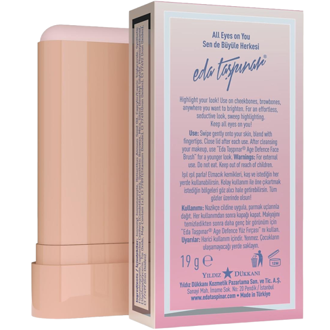 Eda Taşpınar Cream Highlighter - Krem Stick Aydınlatıcı Rosy Ranger 19g - 5