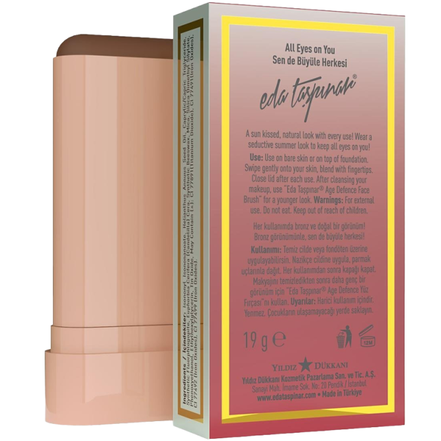 Eda Taşpınar Cream Stick Bronzer - Krem Stick Bronzer Dusky 19g - 5