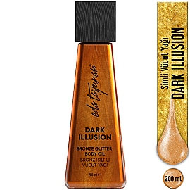 Eda Taşpınar Dark Illusion Bronze Glitter Body Oil - Bronz Işıltılı Vücut Yağı 200ml - 6