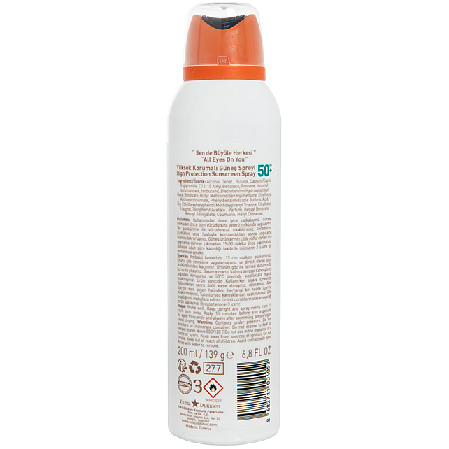 Eda Taşpınar Dry Mist SPF 50+ Yüksek Korumalı Güneş Spreyi 200ml - 2