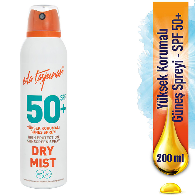 Eda Taşpınar Dry Mist SPF 50+ Yüksek Korumalı Güneş Spreyi 200ml - 4