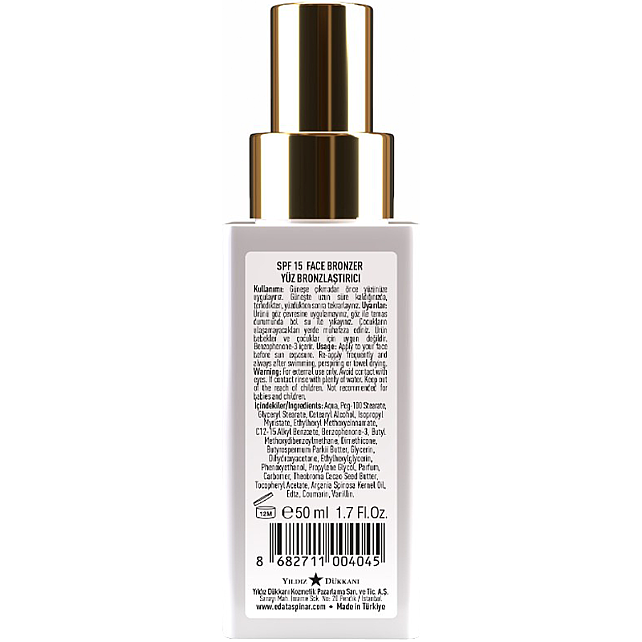 Eda Taşpınar Face Bronzer SPF 15 - Yüz Bronzlaştırıcı 50ml - 3
