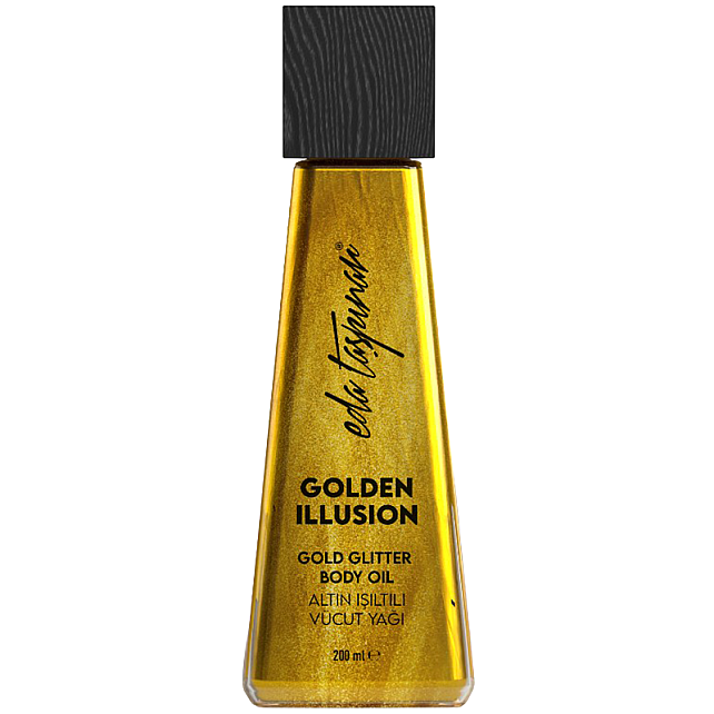 Eda Taşpınar Golden Illusion Gold Glitter Body Oil - Altın Işıltılı Vücut Yağı 200ml - 1