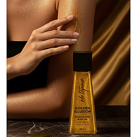 Eda Taşpınar Golden Illusion Gold Glitter Body Oil - Altın Işıltılı Vücut Yağı 200ml - 5