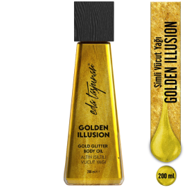 Eda Taşpınar Golden Illusion Gold Glitter Body Oil - Altın Işıltılı Vücut Yağı 200ml - 7
