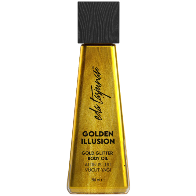 Eda Taşpınar Golden Illusion Gold Glitter Body Oil - Altın Işıltılı Vücut Yağı 200ml - 1