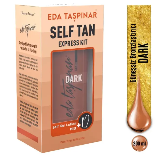 Eda Taşpınar Güneşsiz Bronzlaştırıcı Self Tanning - Dark 200ml - 9