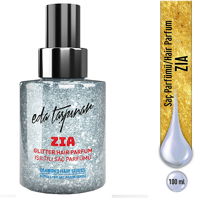 Eda Taşpınar Hair Parfum Zia Glitter - Işıltılı Saç Parfümü 100ml - 3
