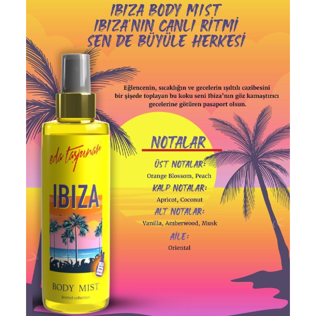 Eda Taşpınar Ibiza Body Mist - Vücut Spreyi 200ml - 3