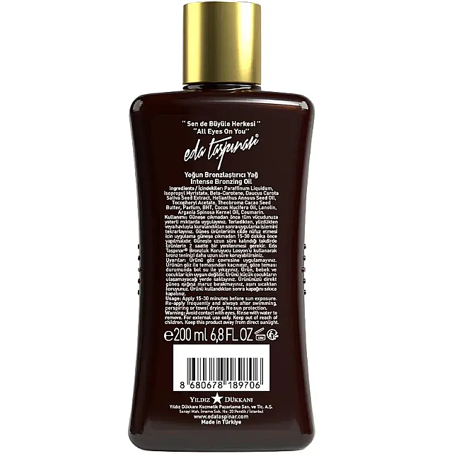 Eda Taşpınar Intense Bronzing Oil - Bronzlaştırıcı Yağ 200ml - 2